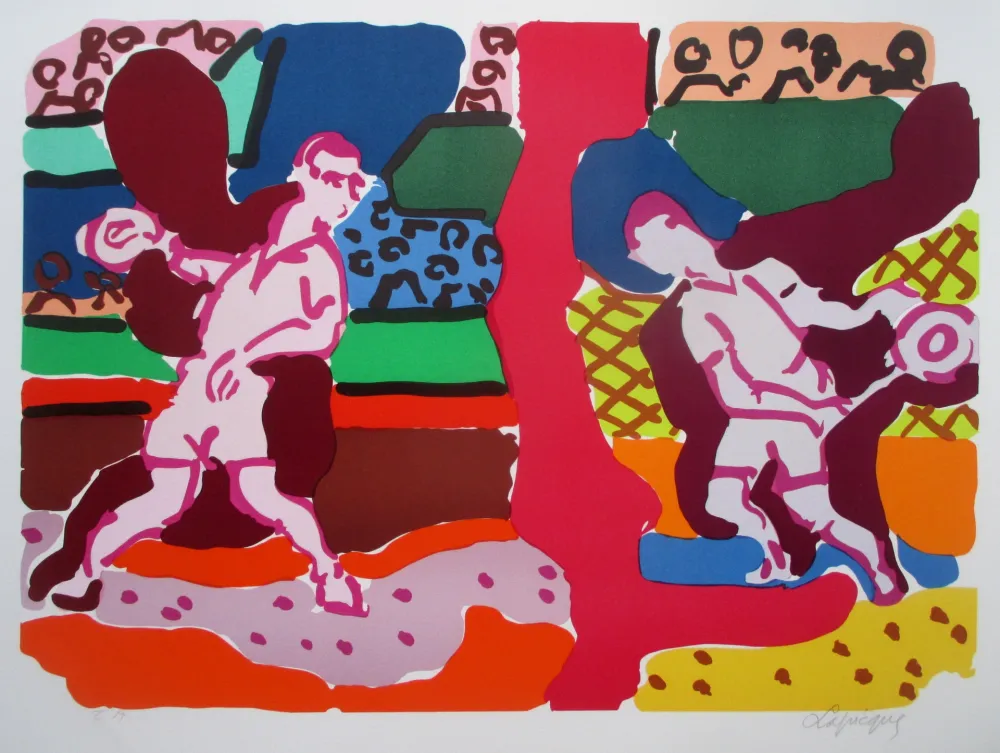 Литография Lapicque - Tennis - Double