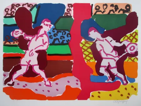 Литография Lapicque - Tennis - Double