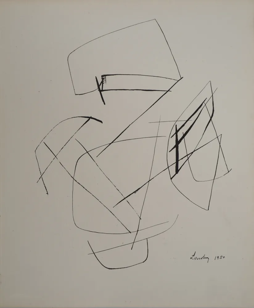 Литография Lardera - Tracés abstraits