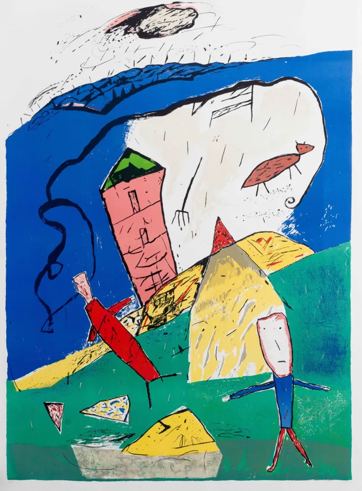 Литография Larus - Sans titre