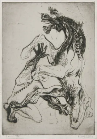 Офорт Lasansky - Doma