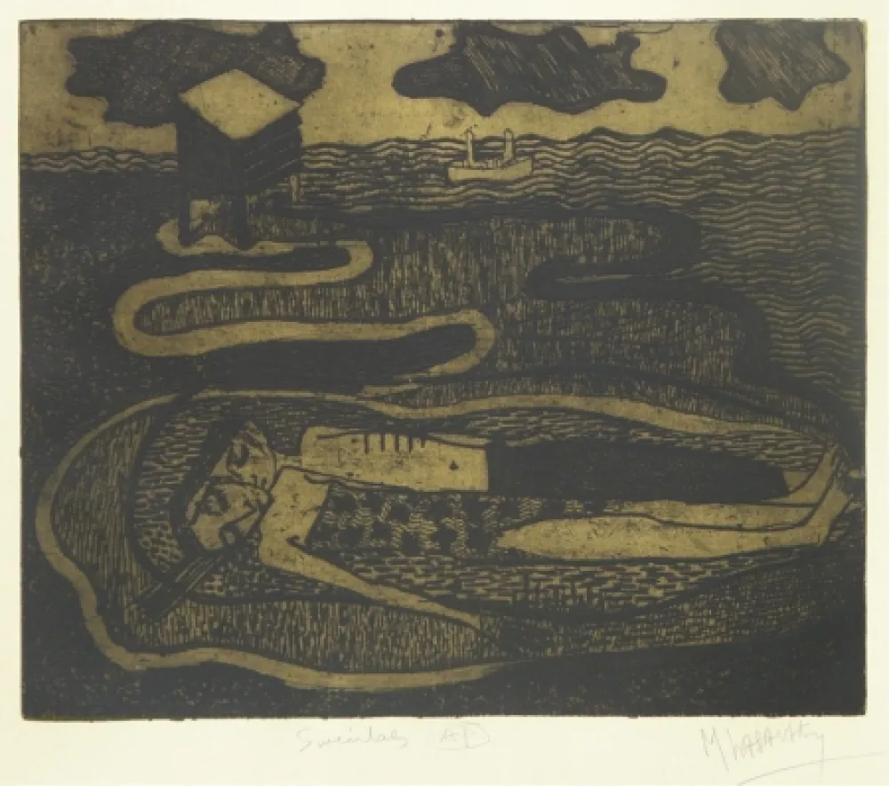 Гравюра Lasansky - Suicidas