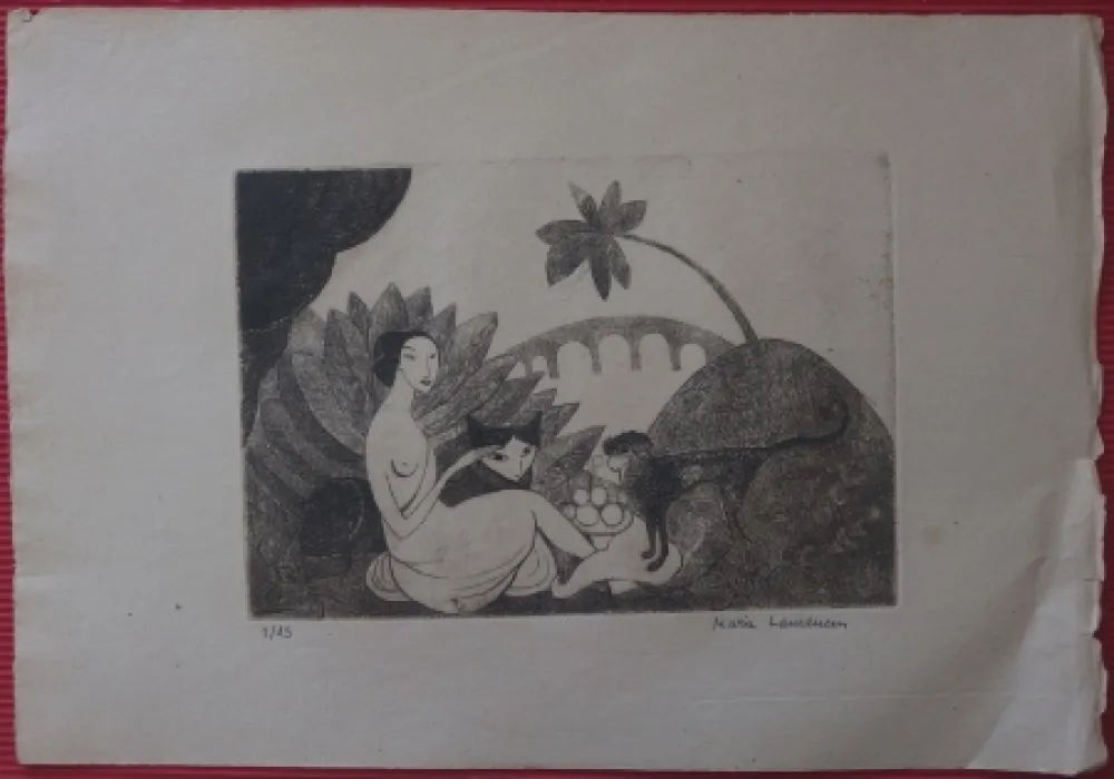 Офорт Laurencin - Le Pont de Passy