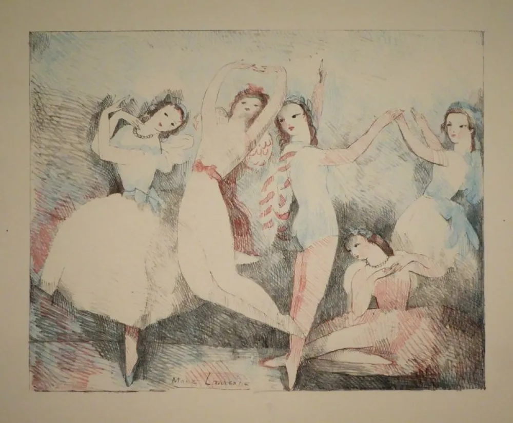 Литография Laurencin - Les fêtes de la danse