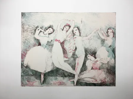 Литография Laurencin - LES FÊTES DE LA DANSE (Lithographie). 1937.