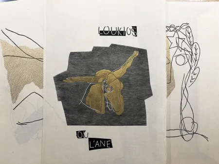 Иллюстрированная Книга Laurens - LOUKIOS OU L'ÂNE. Gravures de Henri Laurens, 1 des 40 avec suite (1947).