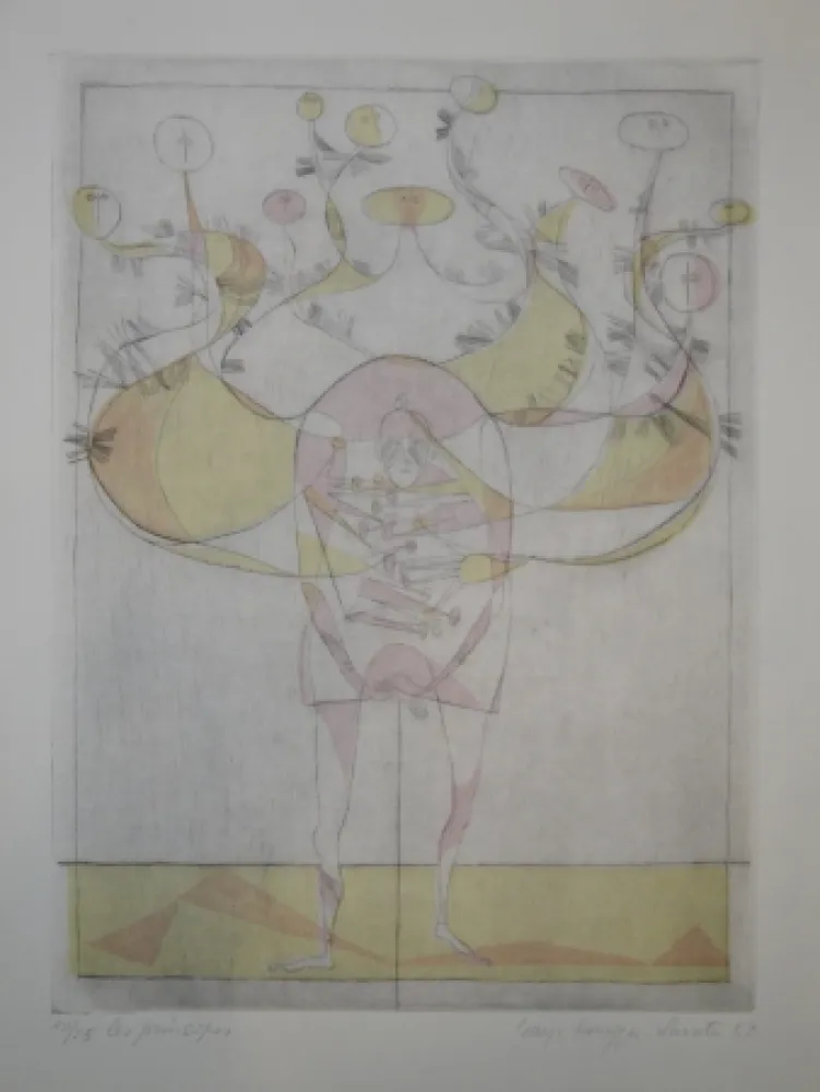 Гравюра Сухой Иглой Lavater - BAUDELAIRE, Charles. Chacun sa chimère