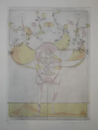 Гравюра Сухой Иглой Lavater - BAUDELAIRE, Charles. Chacun sa chimère