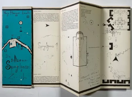 Иллюстрированная Книга Lavater - Honegger-Lavater, Warja - Die seltsame Spiegelgasse in Zürich, 1966,  Basel: Basilius Presse - DADA Leporello