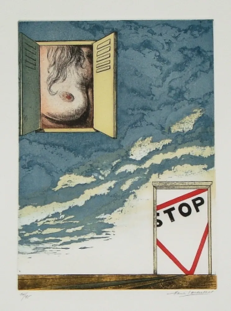 Офорт И Аквитанта Laventhol - Le miroir aux alouettes