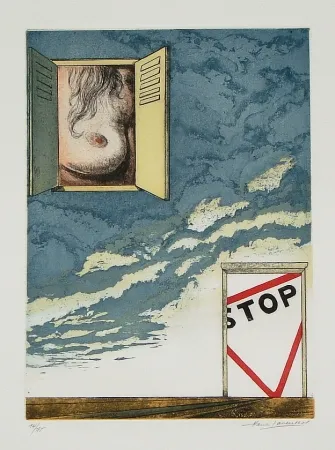 Офорт И Аквитанта Laventhol - Le miroir aux alouettes