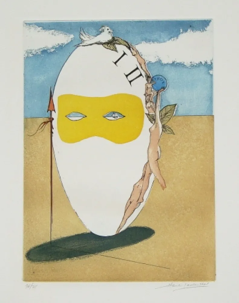 Офорт И Аквитанта Laventhol - Le miroir aux alouettes