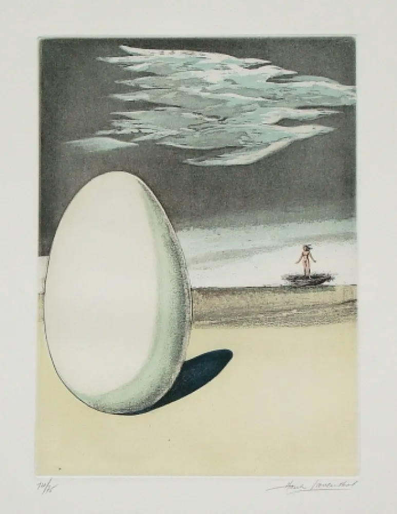 Офорт И Аквитанта Laventhol - Le miroir aux alouettes