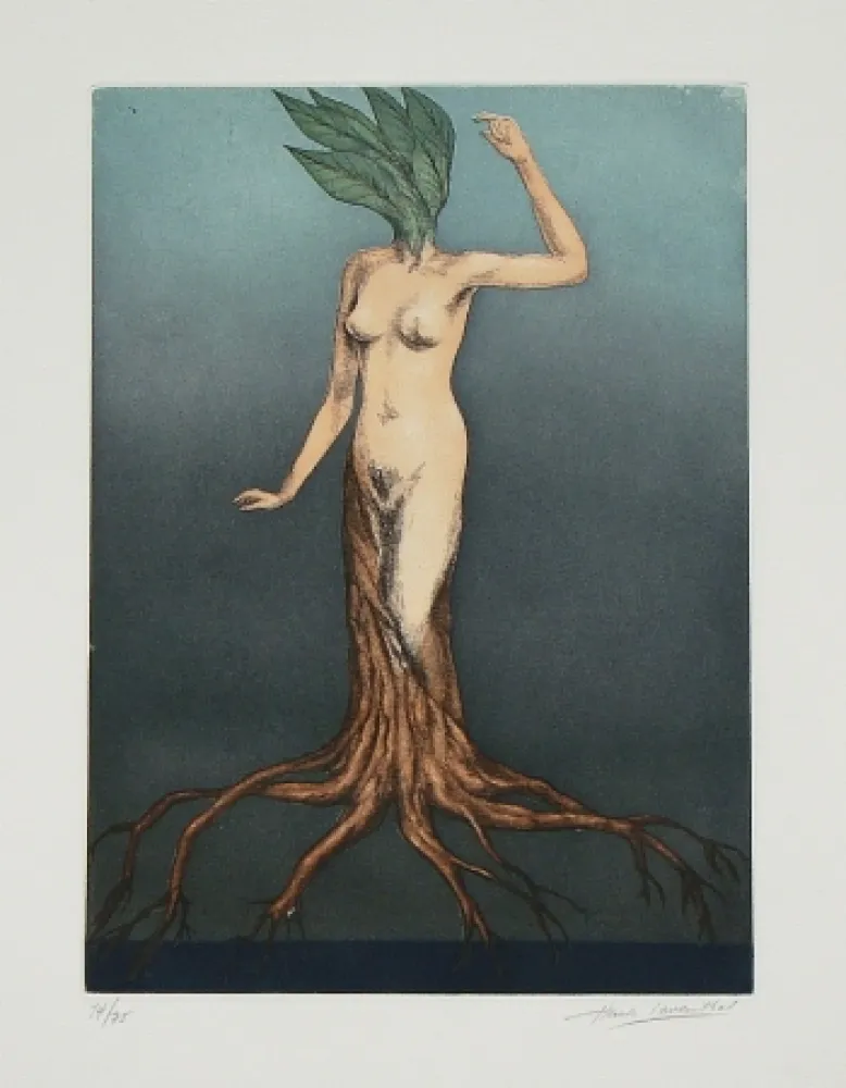 Офорт И Аквитанта Laventhol - Le miroir aux alouettes