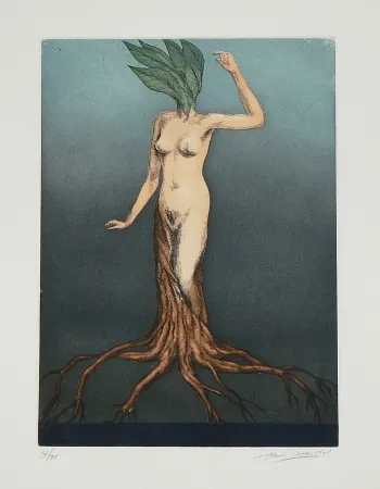 Офорт И Аквитанта Laventhol - Le miroir aux alouettes