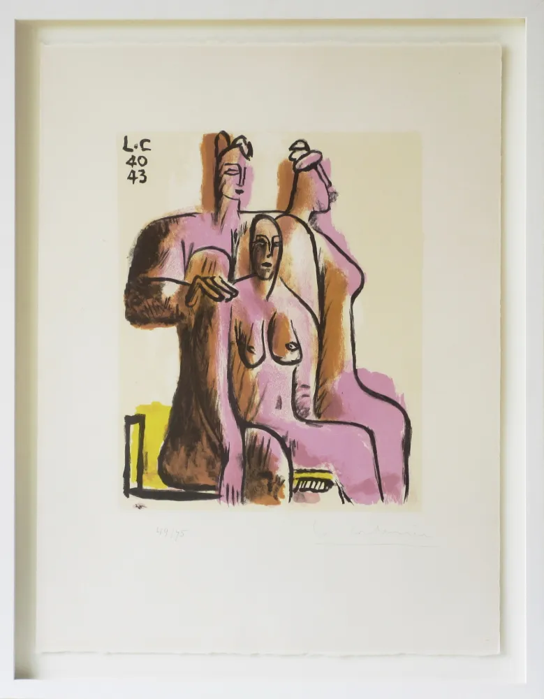 Литография Le Corbusier - Les Trois femmes assises (1940/43)