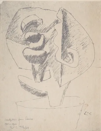 Нет Никаких Технических Le Corbusier - Ubu Panurge - Sculpture pour Savina , 1964 - Hand-signed