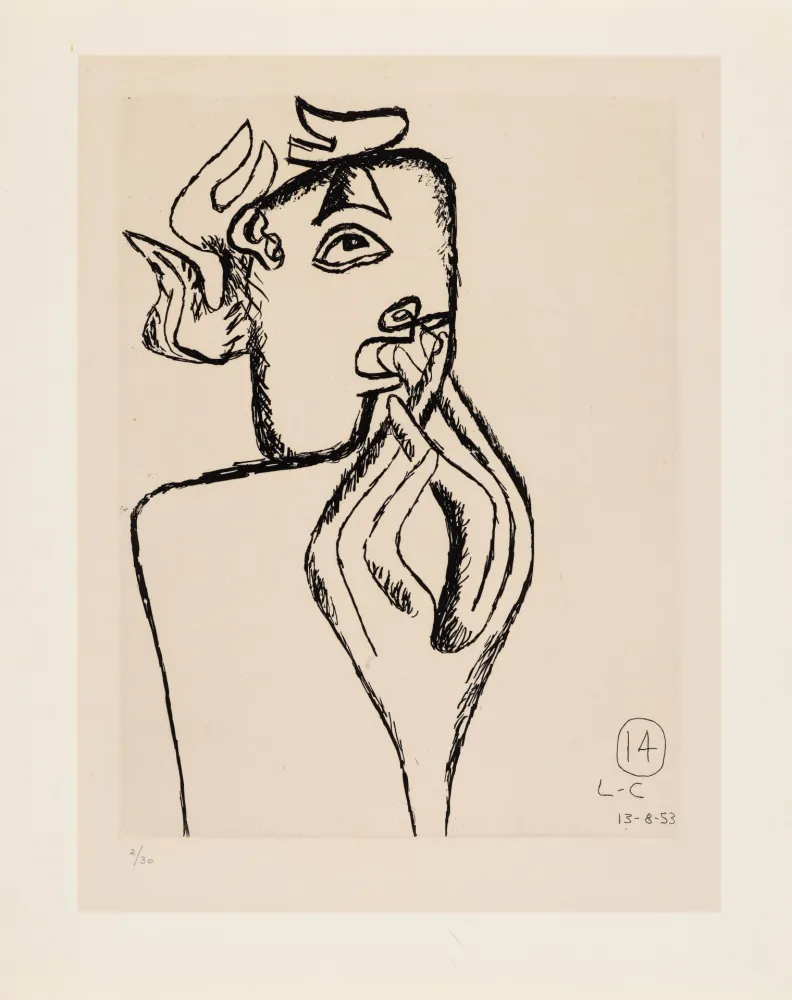 Офорт Le Corbusier - Unité. Planche 14