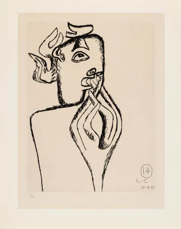 Офорт Le Corbusier - Unité. Planche 14