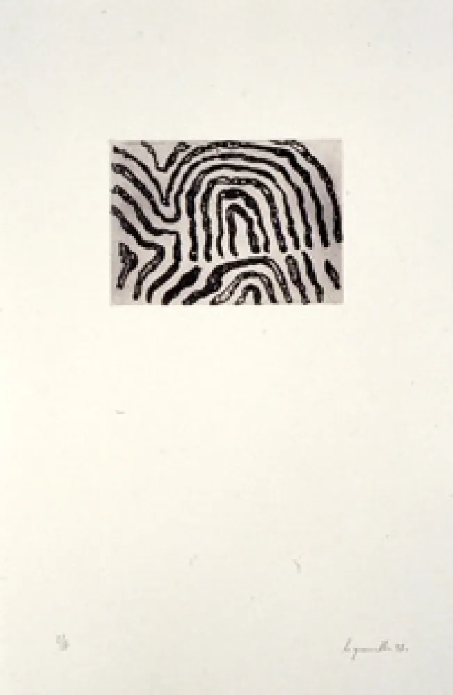 Офорт Le Groumellec - Ecriture