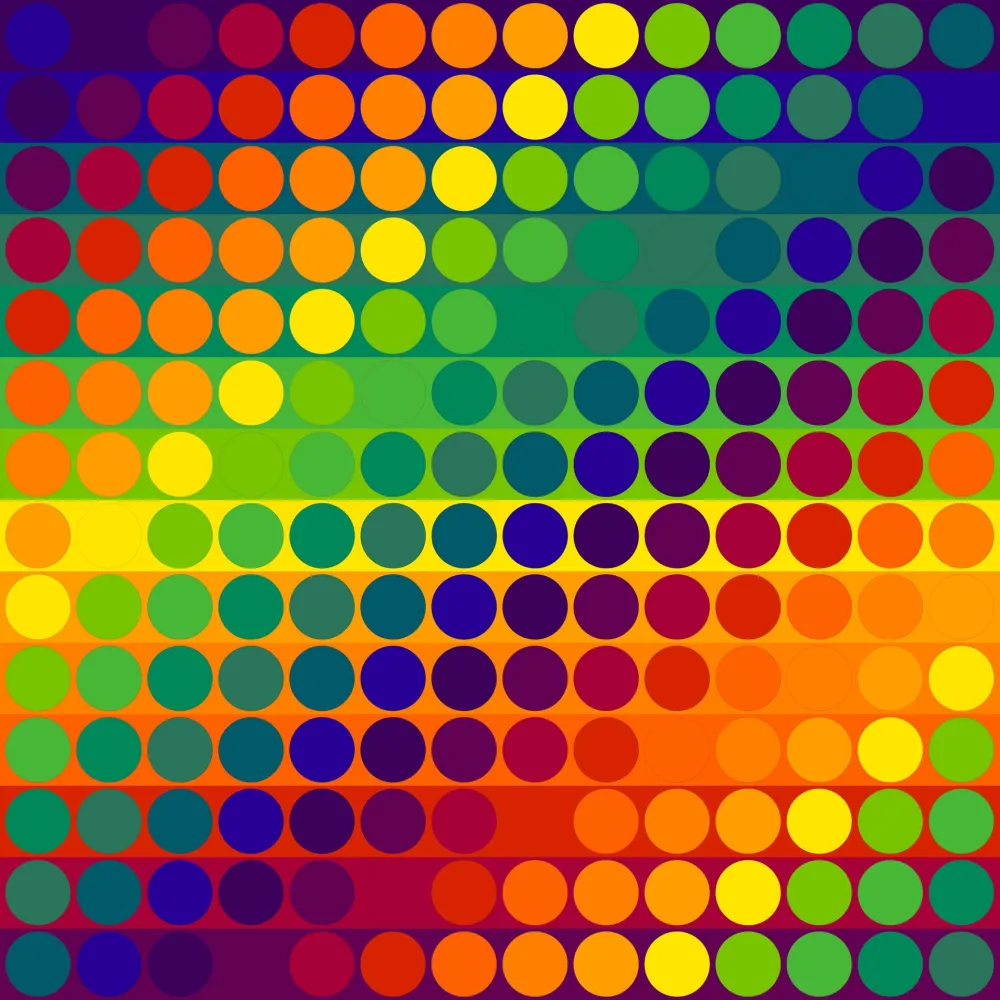 Литография Le Parc - Color Secuencia 11