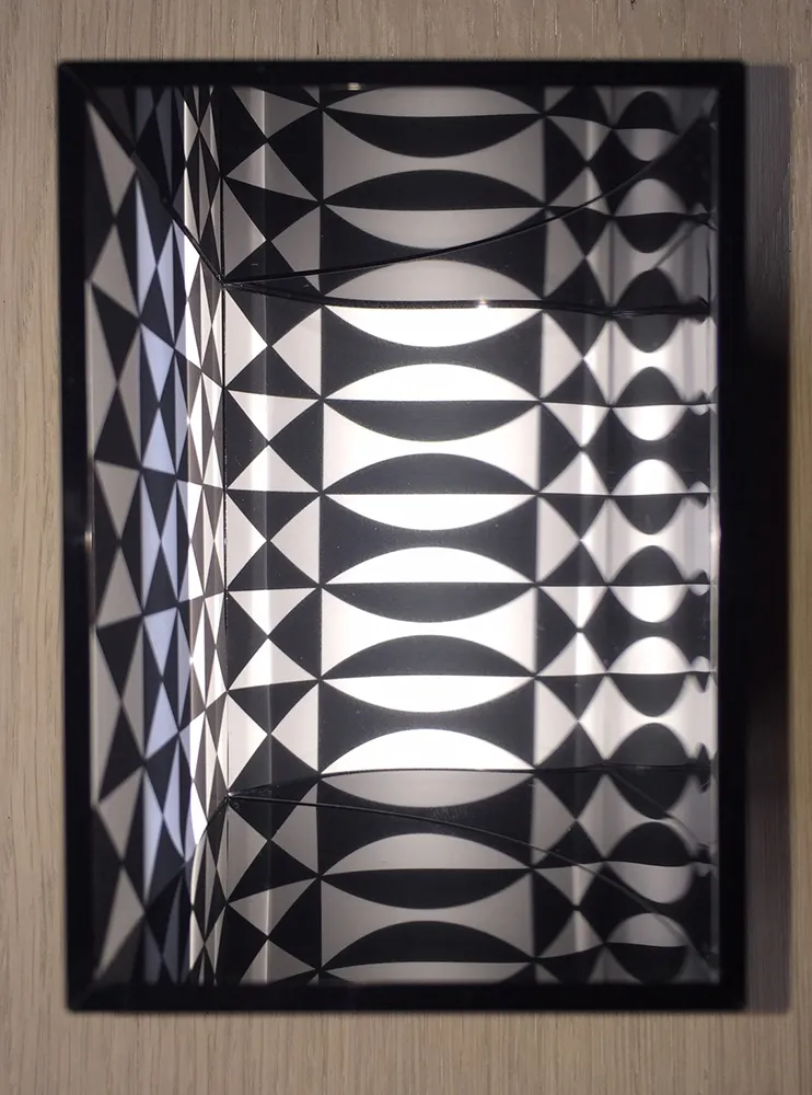 Многоэкземплярное Произведение Le Parc - Image virtuel par déplacement