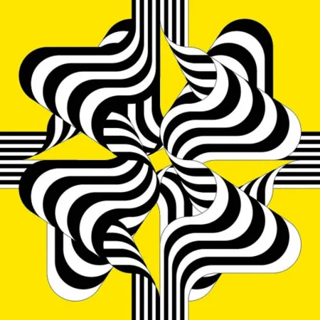 Литография Le Parc - Larga marcha, 4 bifurcaciones, 1