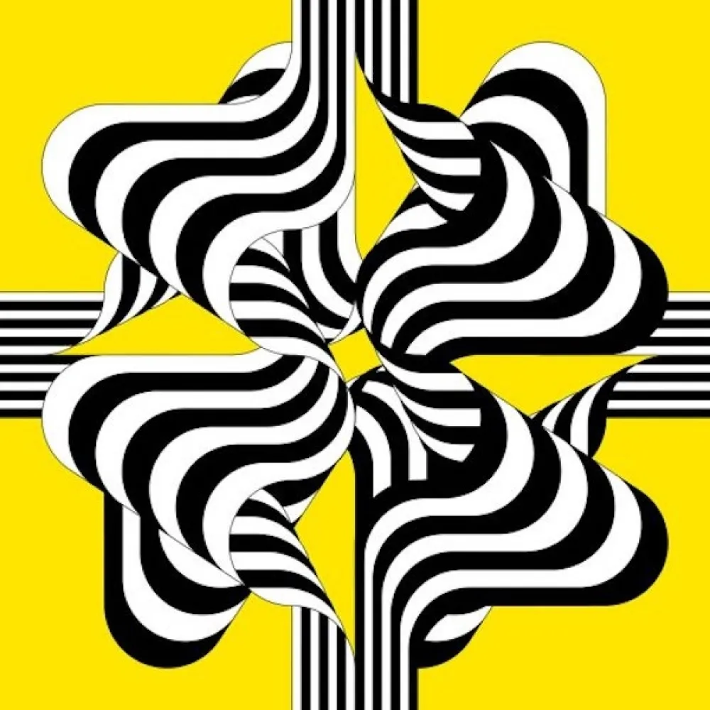 Литография Le Parc - Larga marcha, 4 bifurcaciones 