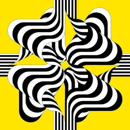 Литография Le Parc - Larga marcha, 4 bifurcaciones 