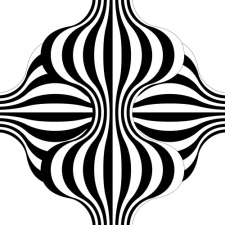 Литография Le Parc - Larga marcha, 4 bifurcaciones, 3