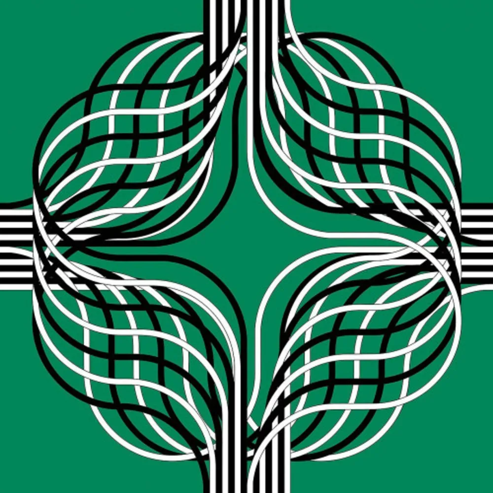 Литография Le Parc - Larga marcha, 4 bifurcaciones, 4