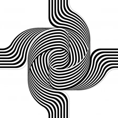 Литография Le Parc - Larga marcha, 4 bifurcaciones, 6