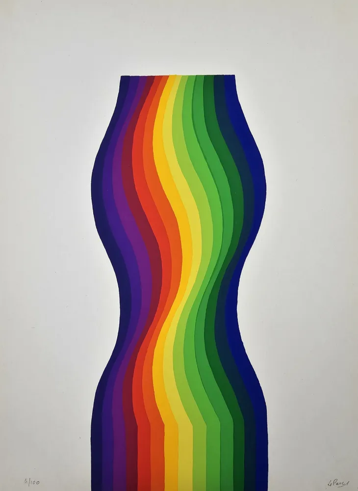 Литография Le Parc - Movimiento Cinético En Varios Colores