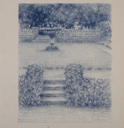 Литография Le Sidaner - Le Perron