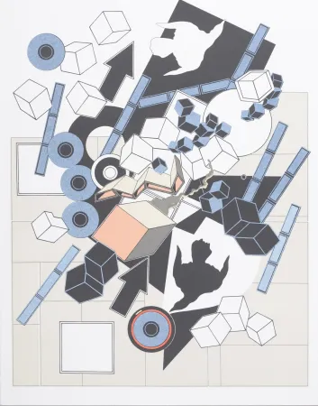 Литография Le Yaouanc - L'œuvre des Hommes : l'Air