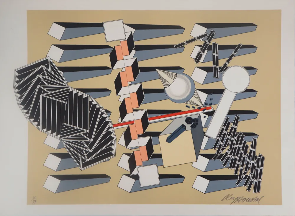 Литография Le Yaouanc - L'univers infini