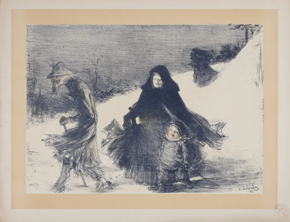 Литография Léandre - Noël, 1897