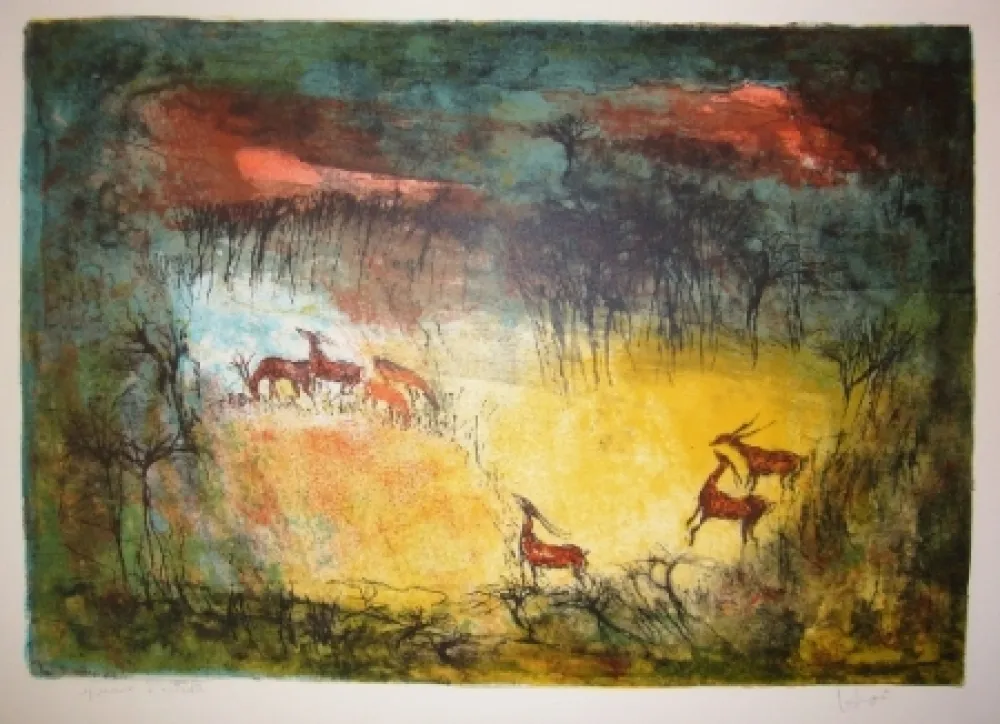 Литография Lebadang - Clariere