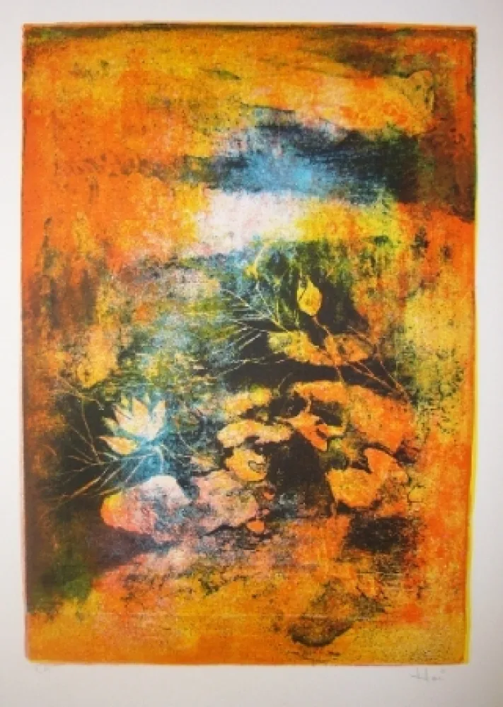 Литография Lebadang - Mare aux lotus 2