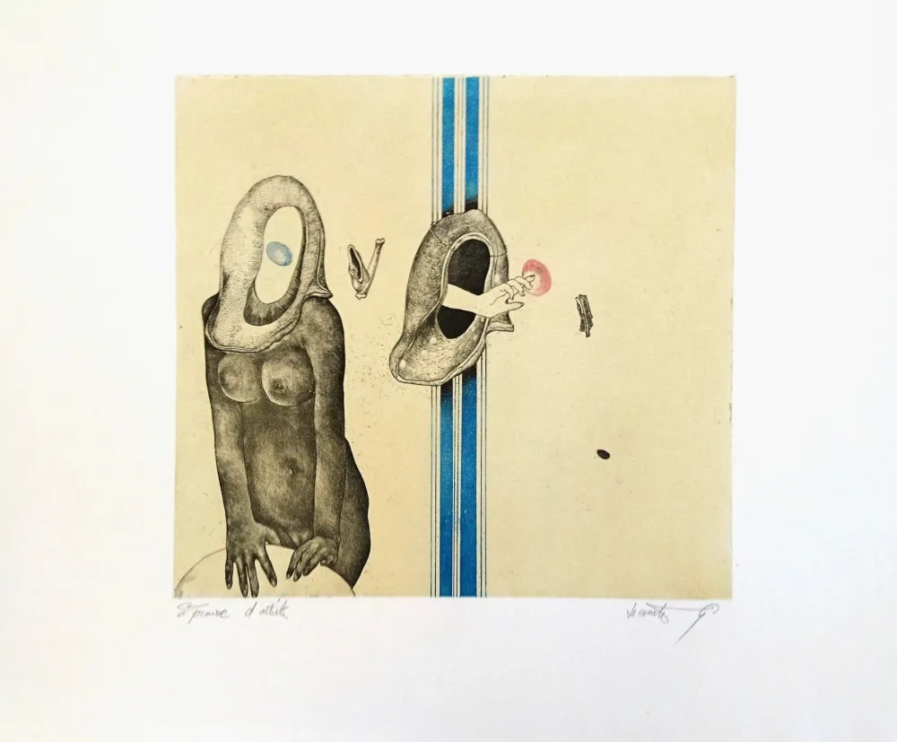 Литография Lecomte Rard - Le Nu