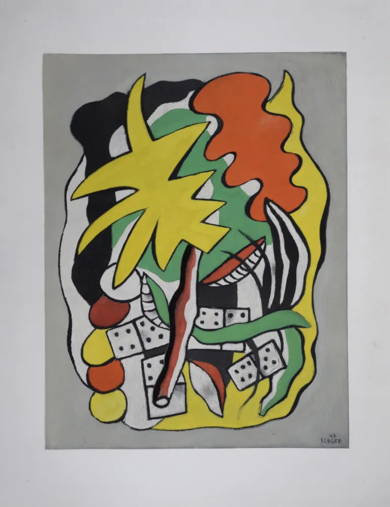 Нет Никаких Технических Léger (After) - Composition aux dominos, circa 1950.
