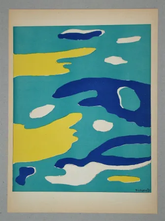 Литография Léger (After) - Les quatre éléments - Eau