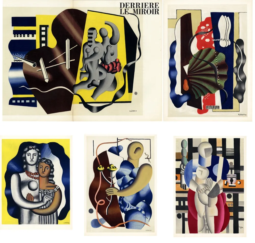 Литография Leger - DERRIÈRE LE MIROIR N° 79-80-81. FERNAND LÉGER. Octobre 1955
