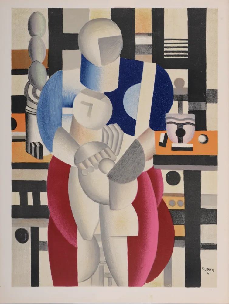 Литография Leger - Femme et enfant, 1955