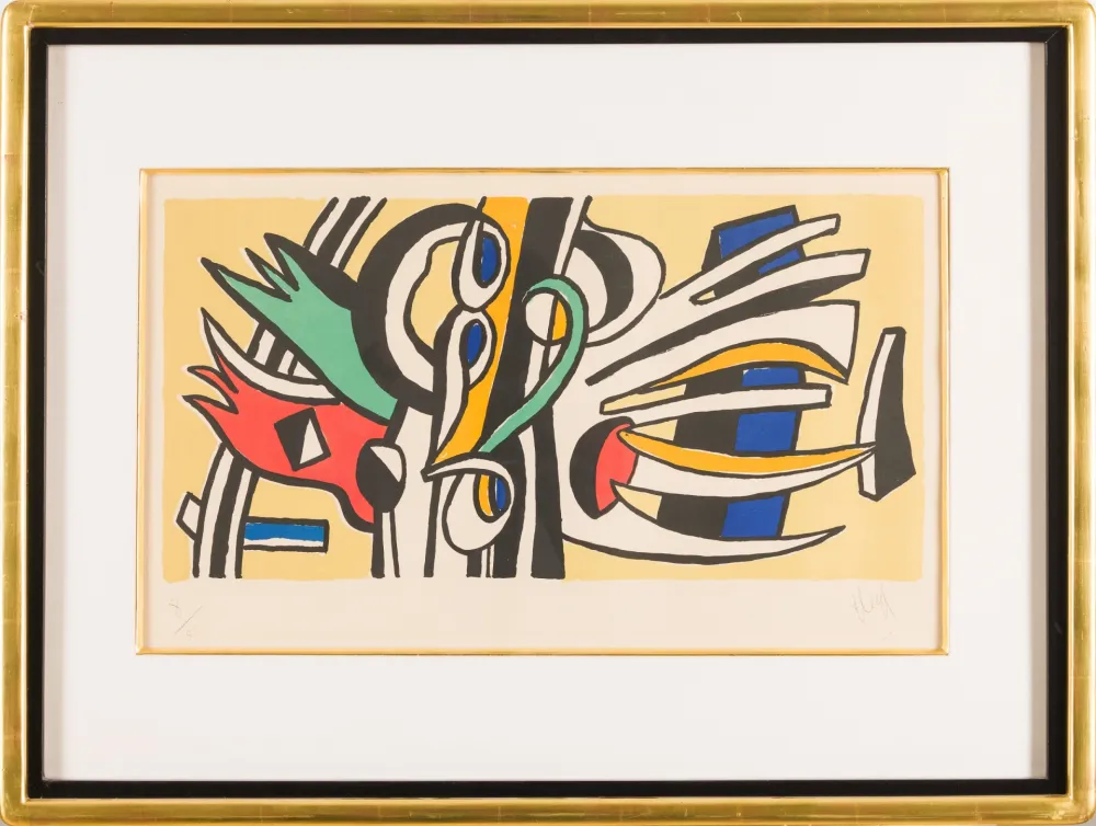 Литография Leger - Fernand Léger (1881–1955) - Composition murale - Lithograph on paper - 1951