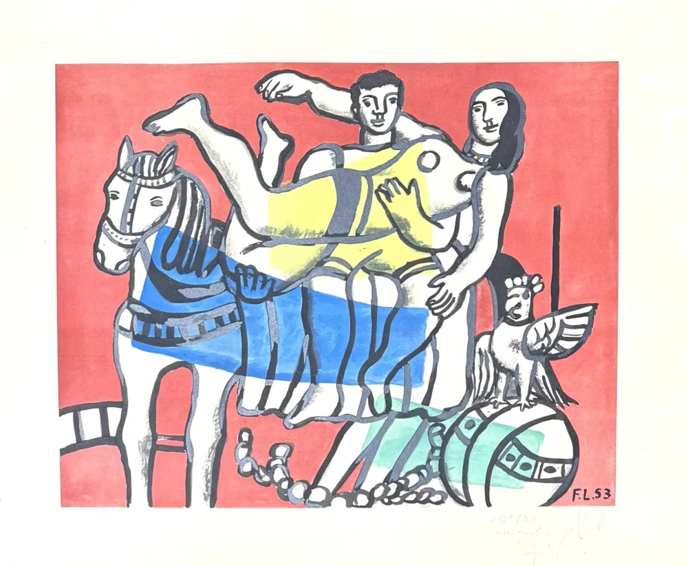 Литография Leger - Fernand Léger(1881–1955) - The parade - Lithograph on paper - 1953