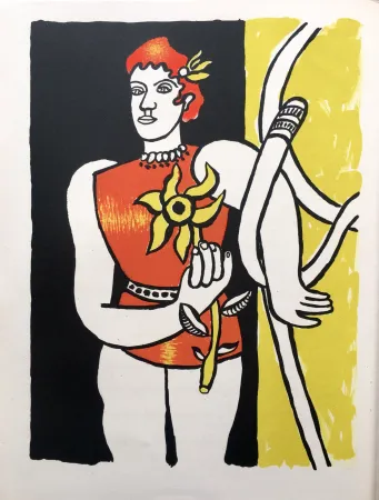 Литография Leger - JONGLEUSE AU TOURNESOL (LE CIRQUE 1950)