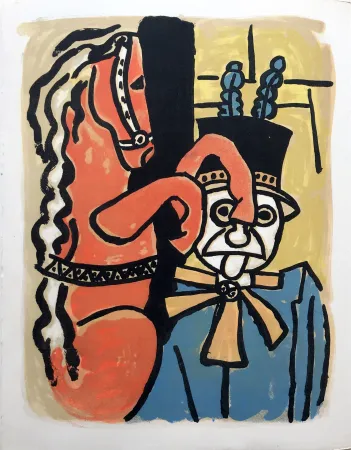 Литография Leger - LA PARADE EQUESTRE I (CIRQUE. 1950)