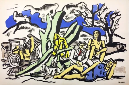 Литография Leger - LA PARTIE DE CAMPAGNE (1951-1953)