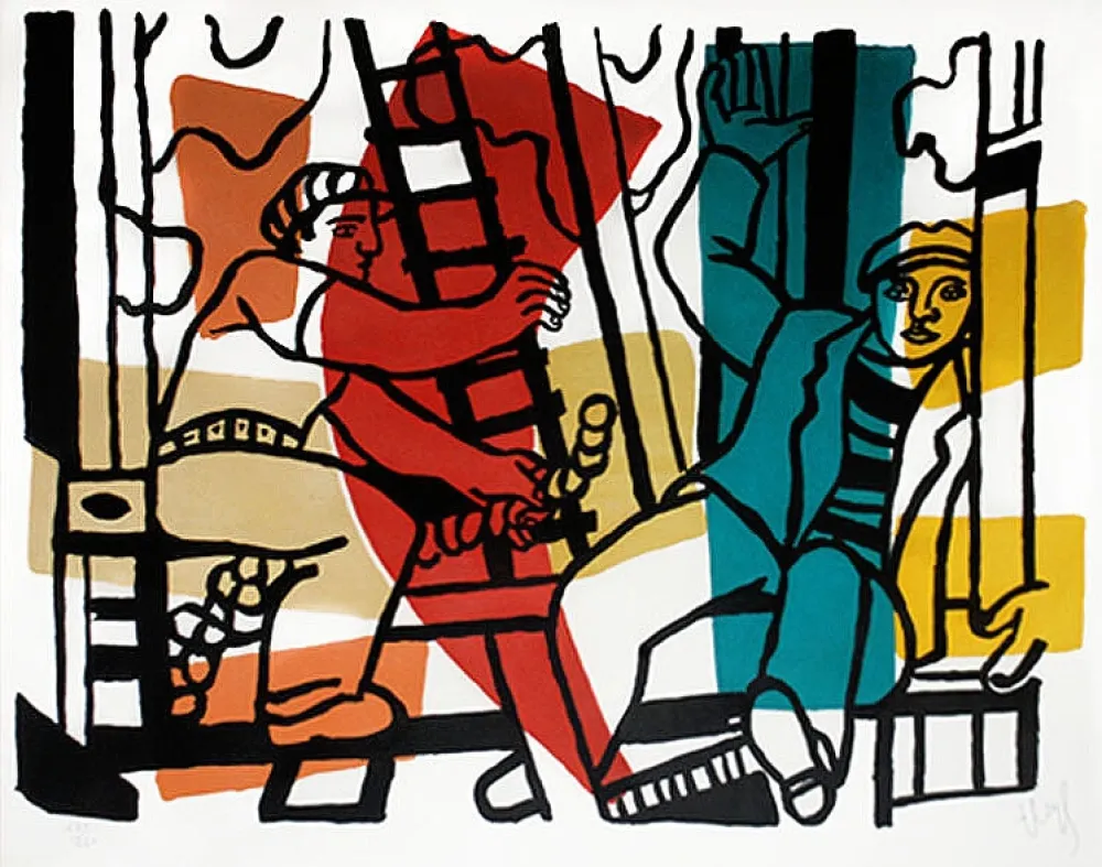 Литография Leger - Les Constructeurs (The Builders)
